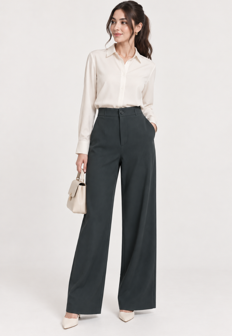 Vienna Long Pants | Black And Grey