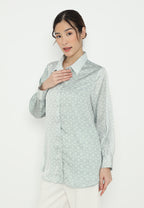 Monogram Shirt With Long Sleeve | Blue