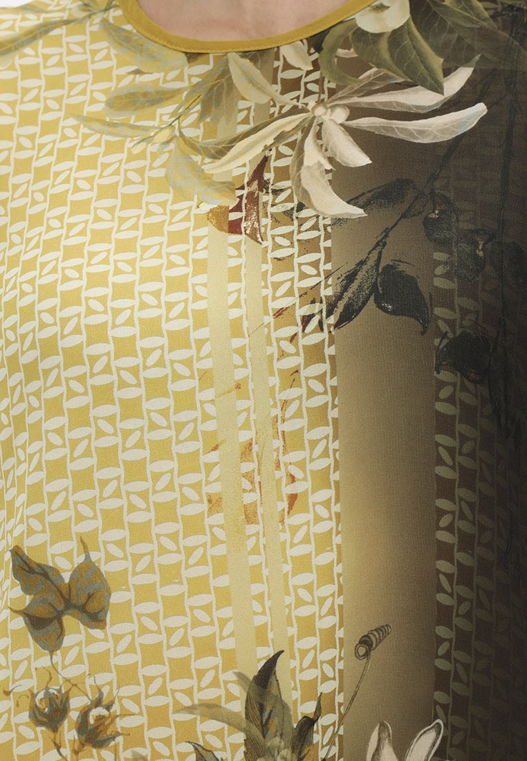 Kezia Chiffon Blouse | Yellow