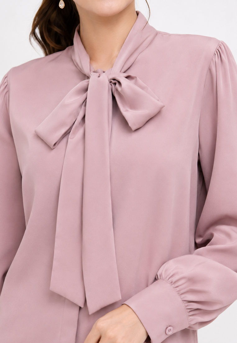 Celesta Blouse Dusty Rose And Midnight Blue By Brilliant Girl