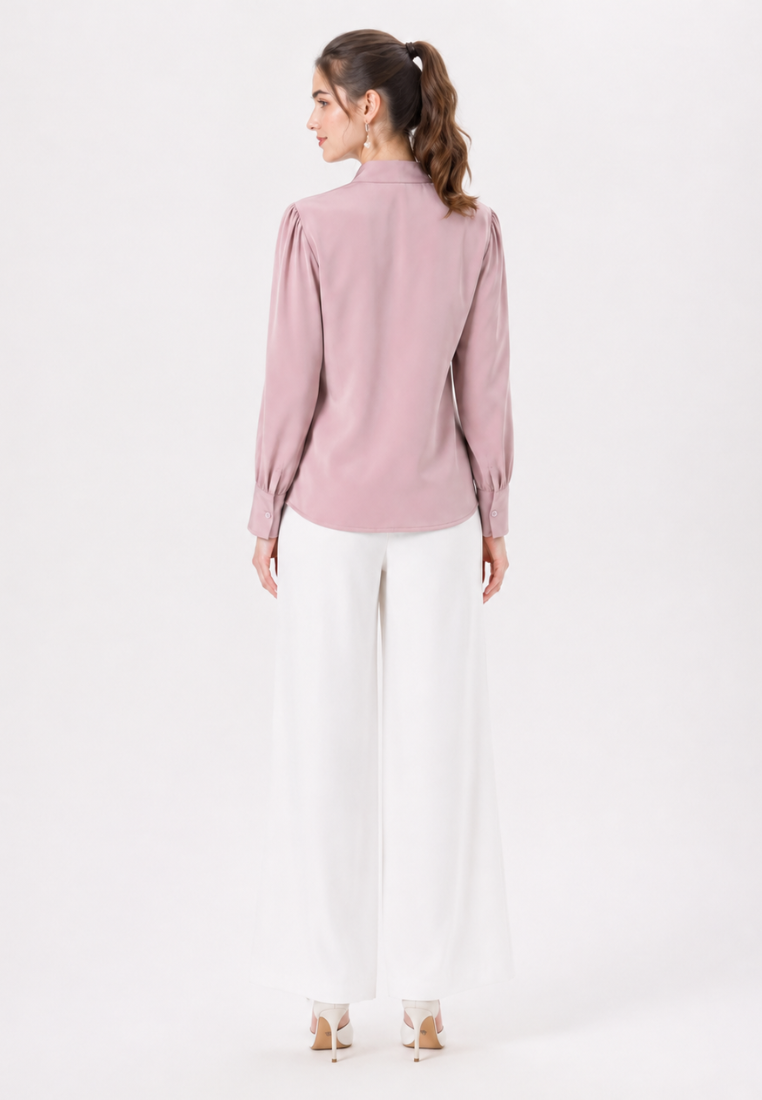 Celesta Blouse Dusty Rose And Midnight Blue By Brilliant Girl
