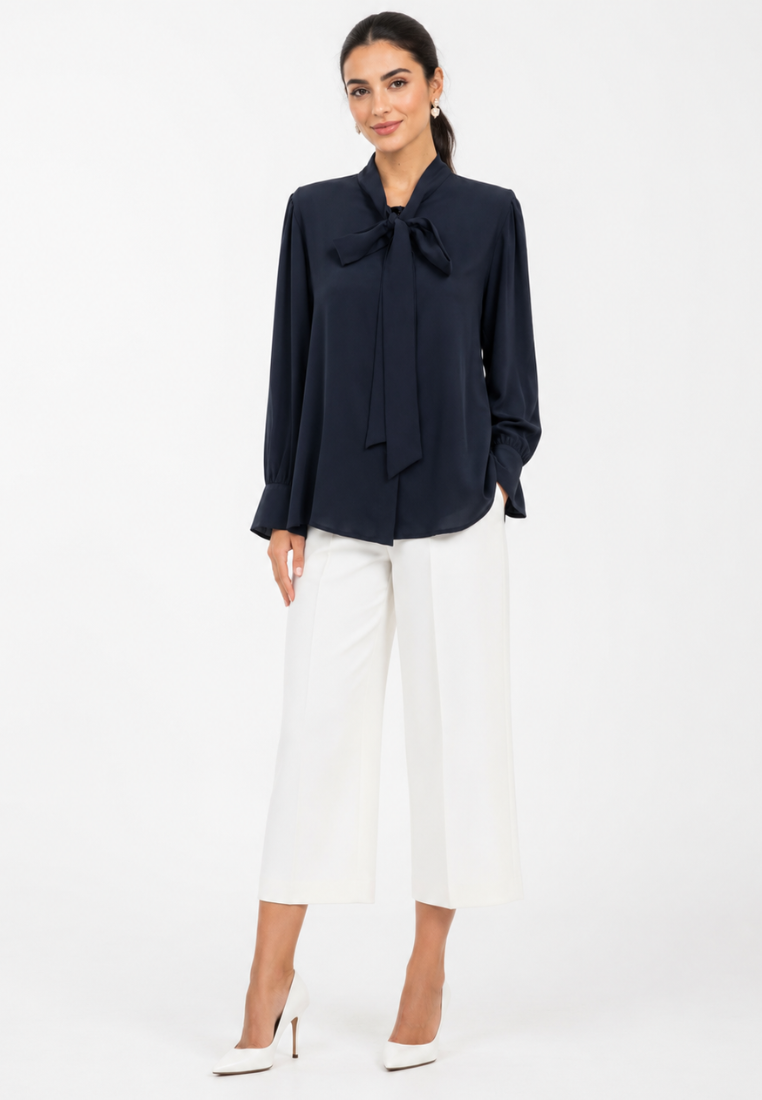 Celesta Blouse Dusty Rose And Midnight Blue By Brilliant Girl