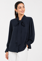 Celesta Blouse Dusty Rose And Midnight Blue By Brilliant Girl