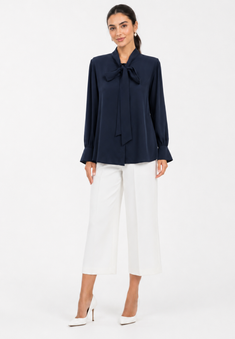 Celesta Blouse Dusty Rose And Midnight Blue By Brilliant Girl