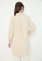 Elmira Shirt Cotton With Sequin Detail | Cream