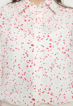 Poshy Red Polkadot Tops | White