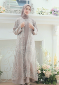 Safiya Muslim Long Dress Broakat | Cream