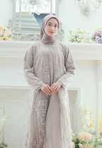 Safiya Muslim Long Dress Broakat | Cream