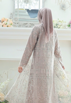Safiya Muslim Long Dress Broakat | Cream