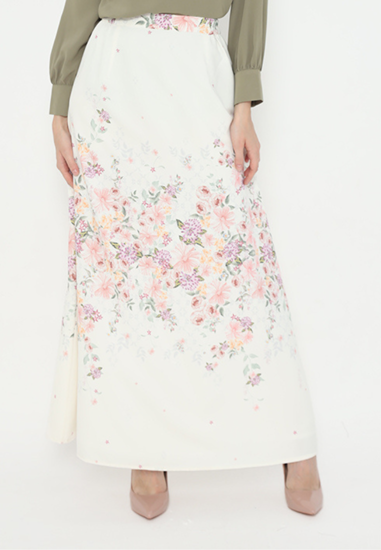 Jardin Floral Skirt | Cream