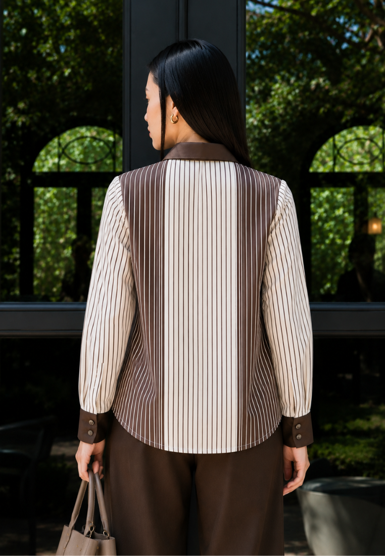 Amarilis Cocoa Bloom Shirt | Brown