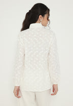 Daisy Embroidered Shirt | White