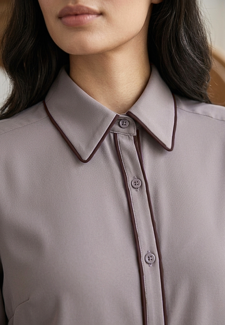 Aveline Tops Shirt – Premium Soft | Taupe