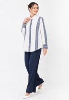 Aure Polka Dotted Shirt | White