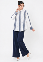 Aure Polka Dotted Shirt | White