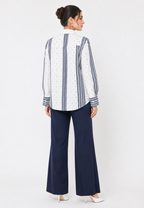 Aure Polka Dotted Shirt | White