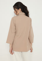 Fanny V-Neck Blouse | Brown