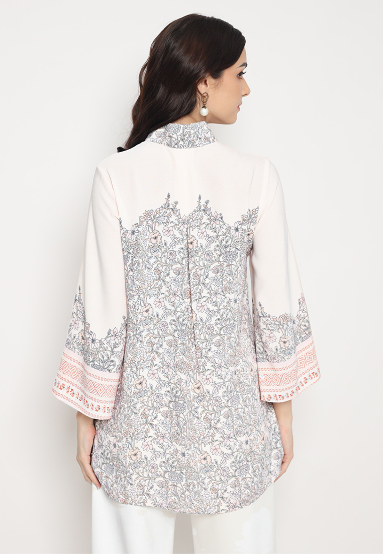 Velisa Blouse With Paisley Motif | White