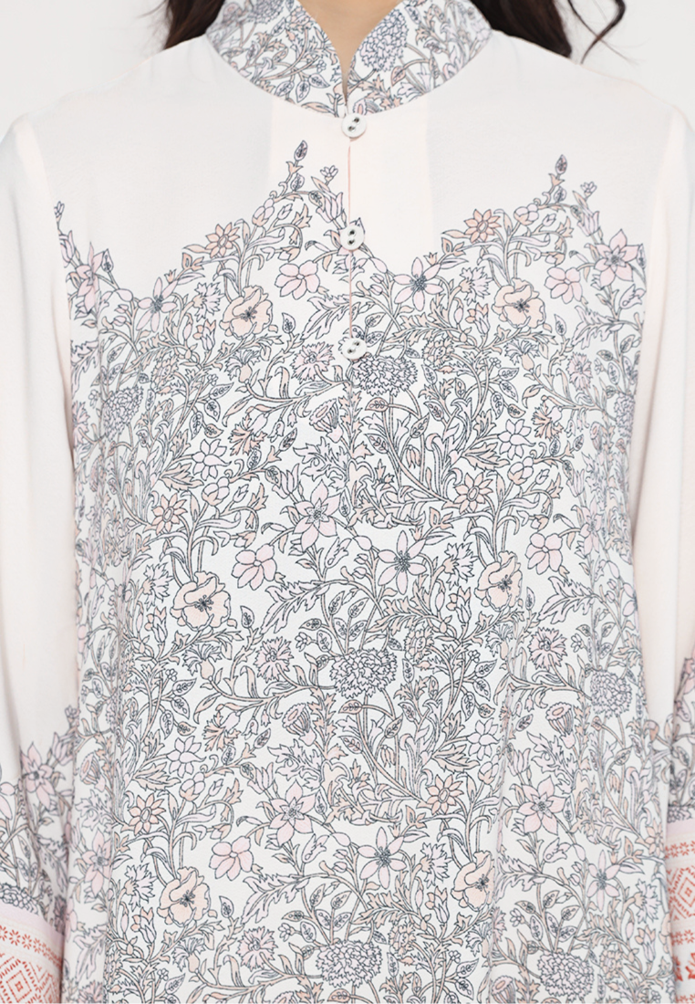 Velisa Blouse With Paisley Motif | White