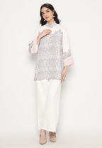 Velisa Blouse With Paisley Motif | White