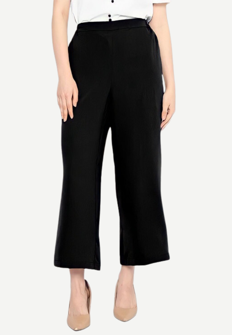 Jeddah Plain Cullot Casual Look | Black