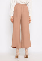 Amalia Wide Leg Pants Culotte | Brown