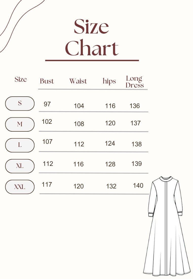 Althaea Gamis Muslimah Long Dress Combination | Purple