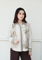 Kirana Floral Shirt | Cream