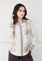 Kirana Floral Shirt | Cream