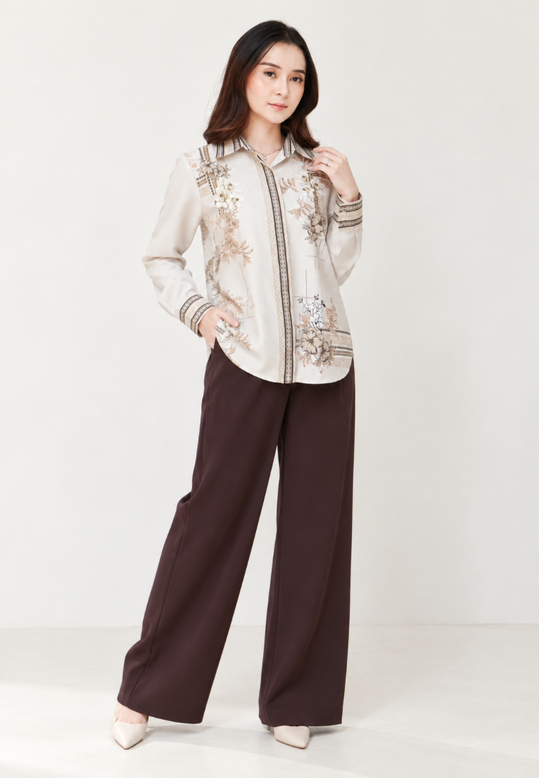 Kirana Floral Shirt | Cream
