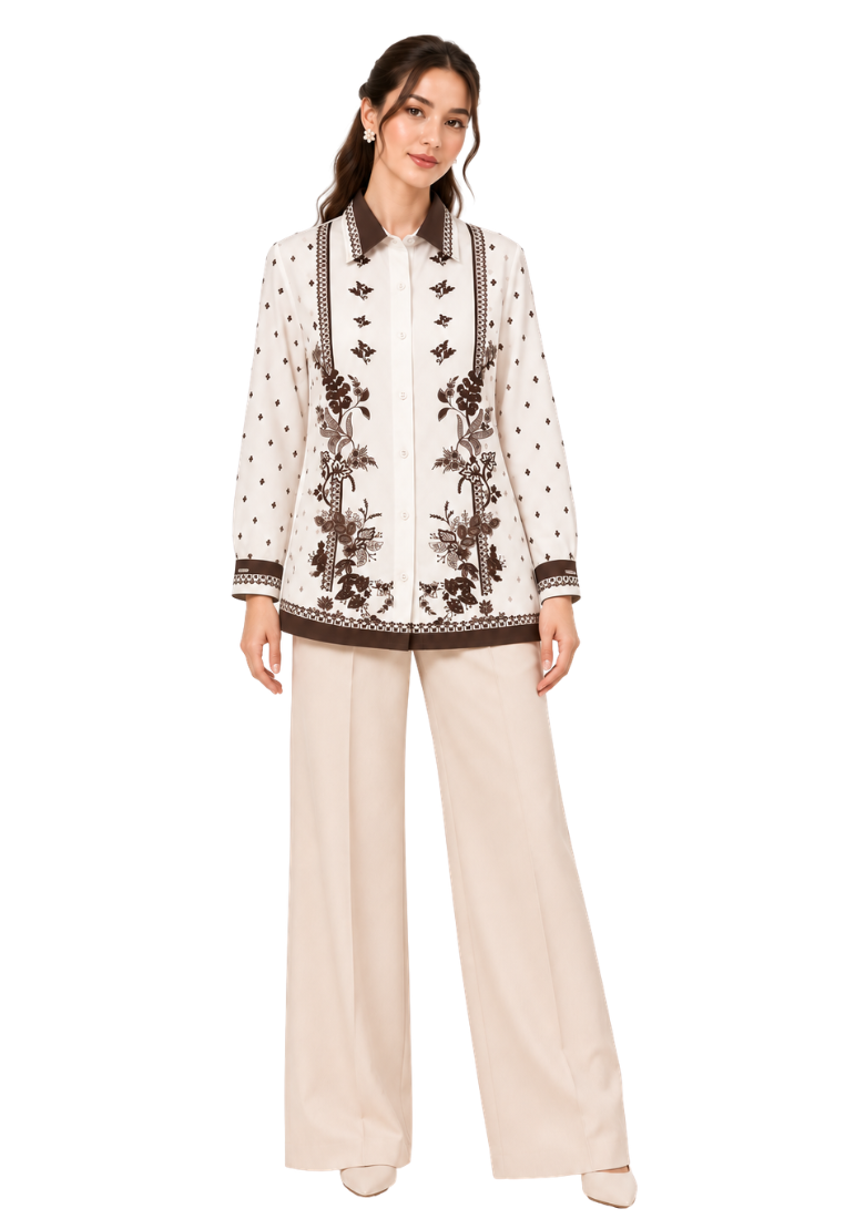 Lisette Floral Shirt | Cream