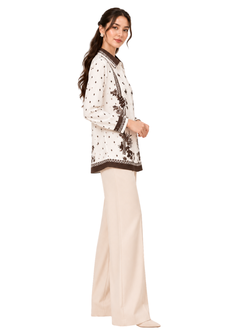 Lisette Floral Shirt | Cream