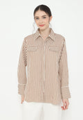 Maribelle Stripe Shirt With Long Sleeve | Cream