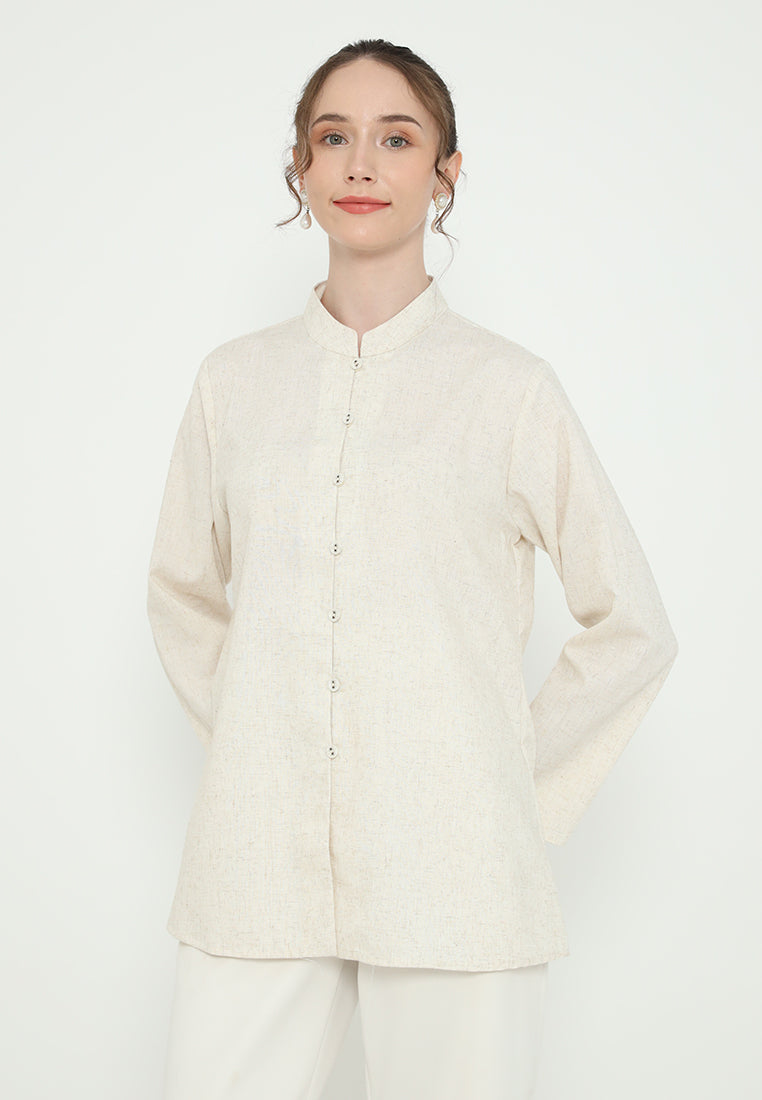 Veloura Blouse Sanghai Linen | Cream