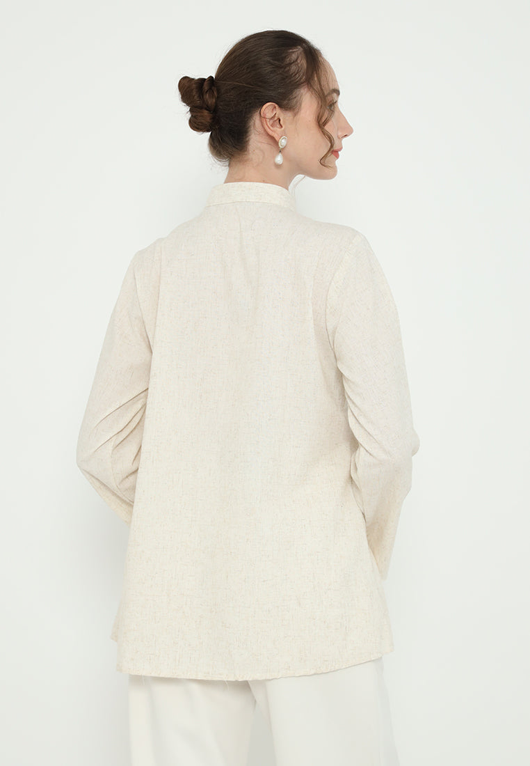 Veloura Blouse Sanghai Linen | Cream