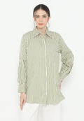 Aria Stripes Shirt | Cream