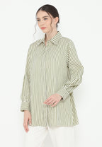 Aria Stripes Shirt | Cream
