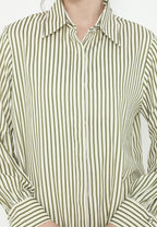 Aria Stripes Shirt | Cream