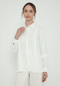 Clarisse Tops With Long Sleeve | White