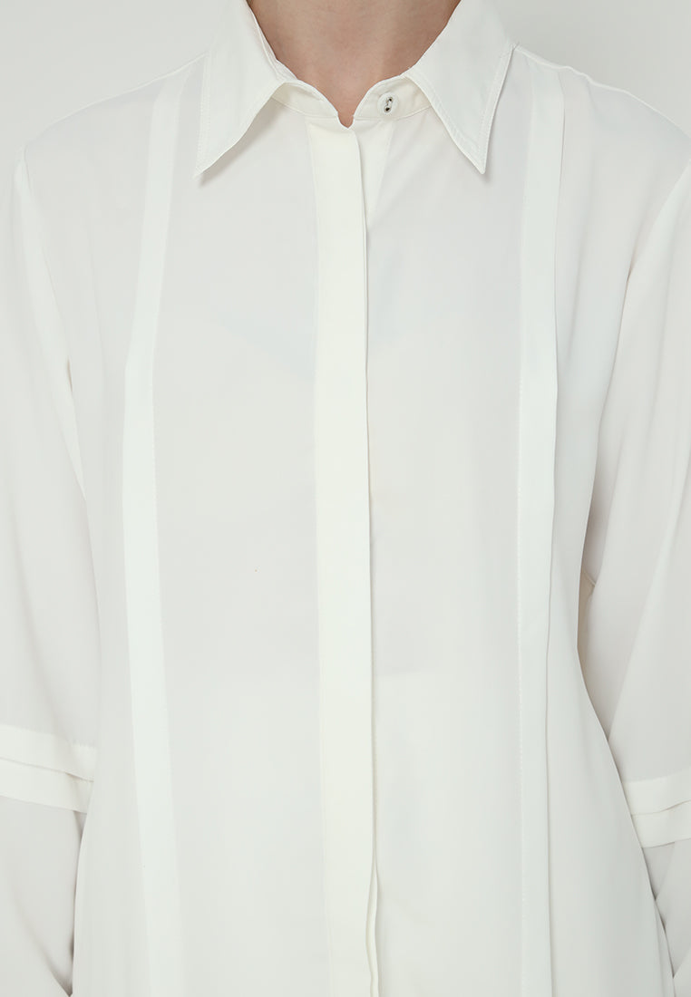 Clarisse Tops With Long Sleeve | White
