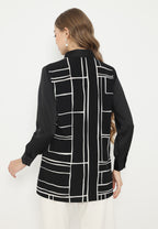 Ordea Abstract Lines Shirt | Black