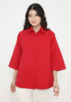 Manohara Tops With Texture | Red