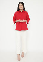 Manohara Tops With Texture | Red