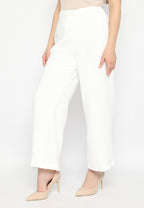 Jeddah Plain Long Cullote | Broken White
