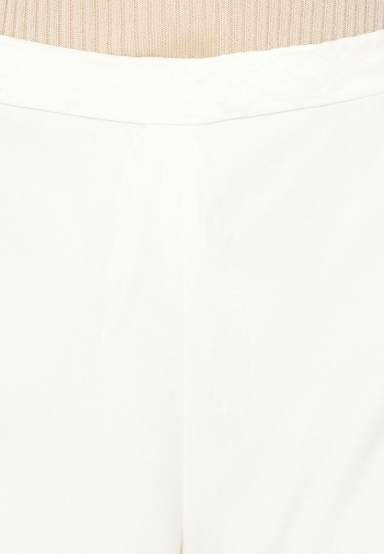 Jeddah Plain Long Cullote | Broken White