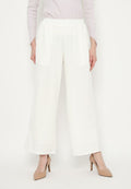 Amalia Plain Pants | White