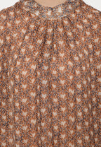 Naura Tops With Flared Sleeves | Brown