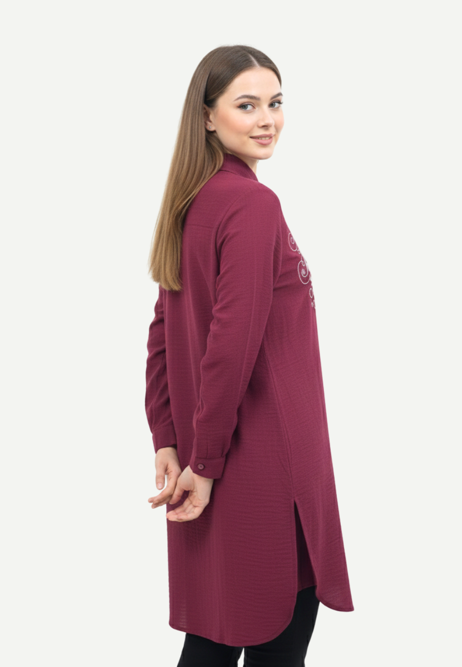 Ayesha Tunic  Cotton Crincle | Red