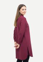 Ayesha Tunic  Cotton Crincle | Red
