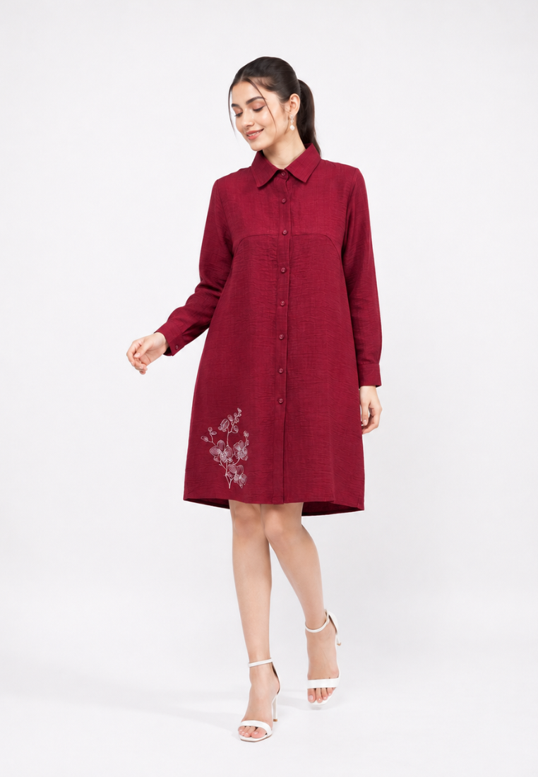 Citara Tunic Embroidery Casual Long Sleeve Arlette By Brilliant Girl